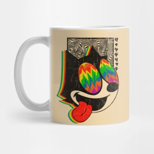 Trippy Felix the cat Mug